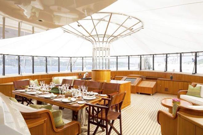 Galaxia aft dining ©  SW